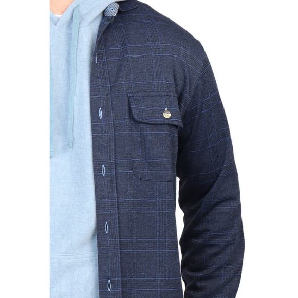 TailorByrd "The Sweatshirt" size Medium in color "Berry" Purple Plaid Lumberjack - Picture 4 of 16